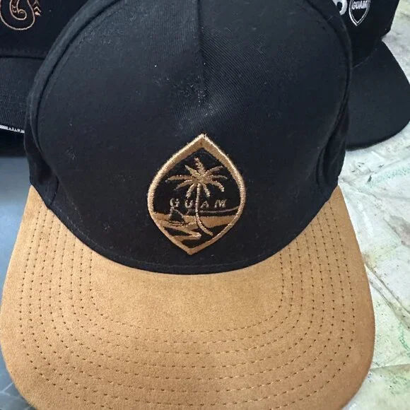 Lot of 8 Guam Hats Guam Seal Tao Tao Bud United 671 Coffee DNA Evo Hafa Ada
